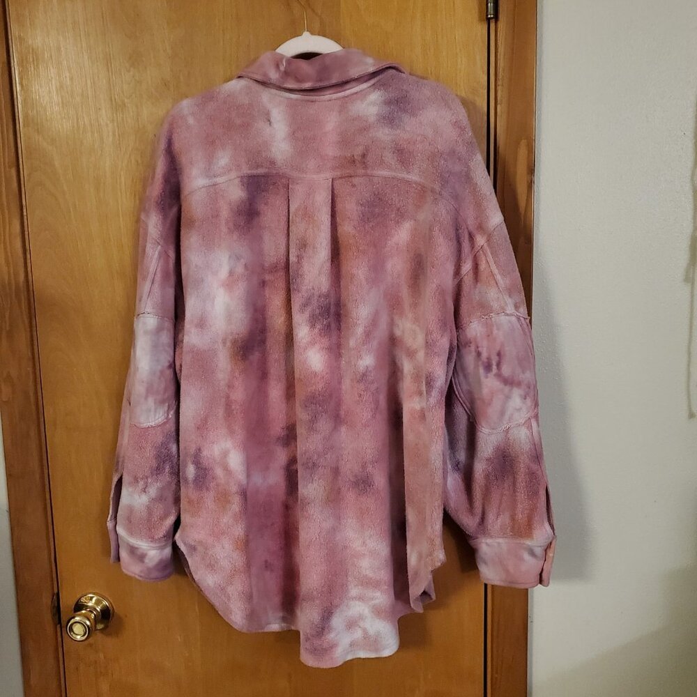Free People Tie Dye Ruby Jacket Shacket Womens S … - image 6